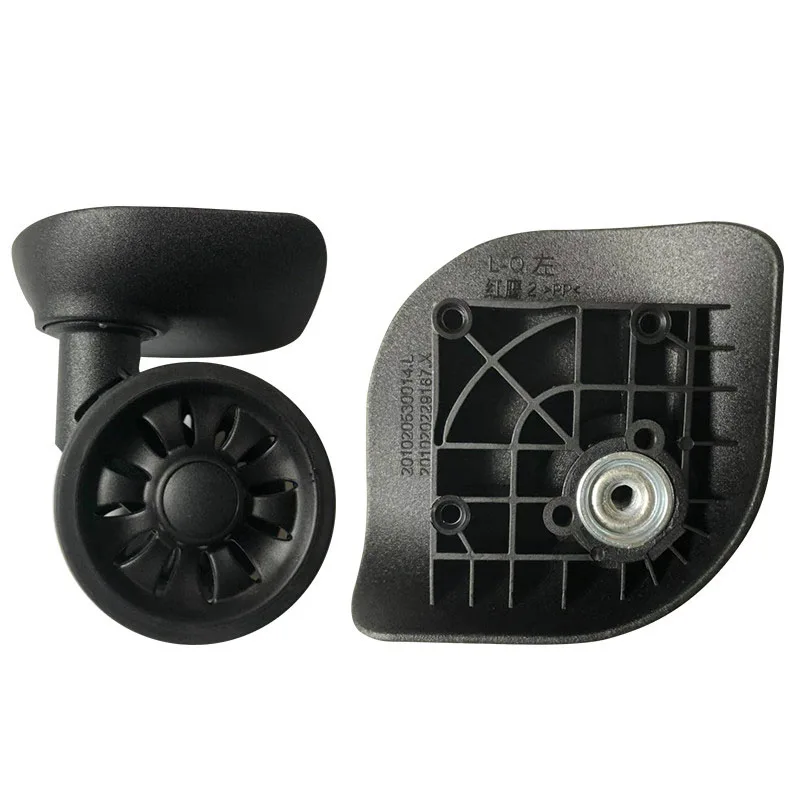 2Pcs Double Row Silent Luggage Wheels L-Q Durable Caster for travel bag Trolley Case Repair