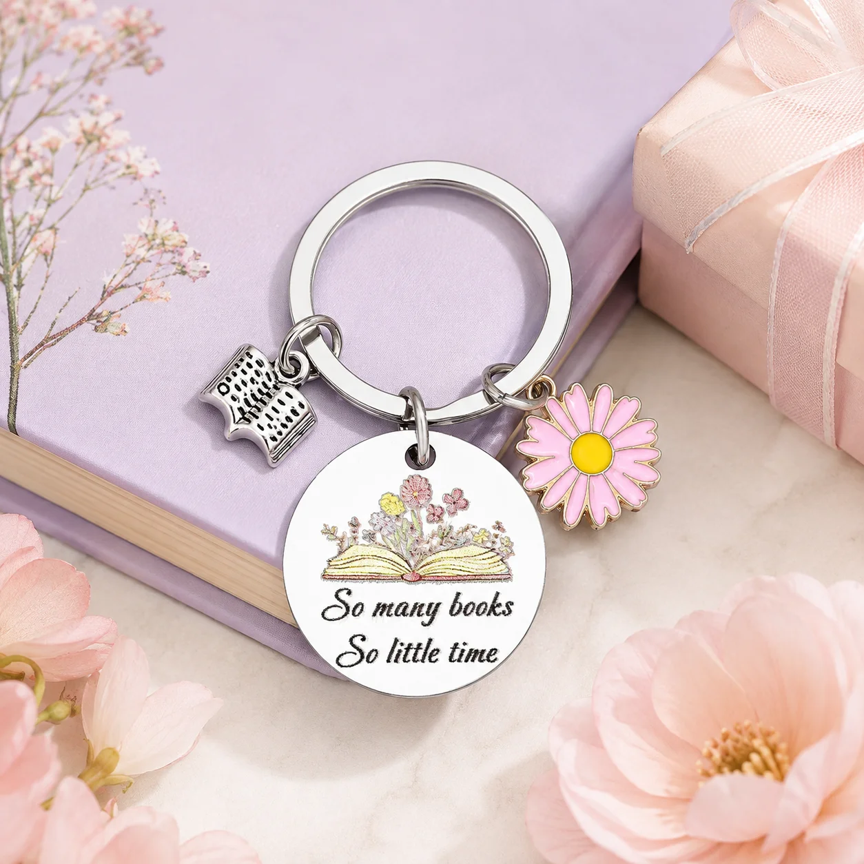 Librarian Appreciation Gifts Book Lovers Gifts Bookish Keychain Book Themed | Gifts for Librarian Women Reading Accessories for