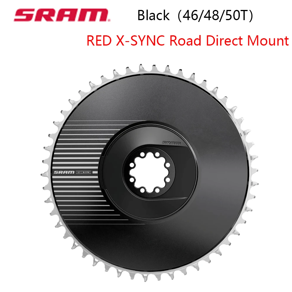 SRAM RED X-SYNC Road Direct Mount Kettenblätter DM 8-Bolt 1x 12S 13S Rennrad-Kettenblätter 46T 48T 50T für Zeitfahren und Triathlon