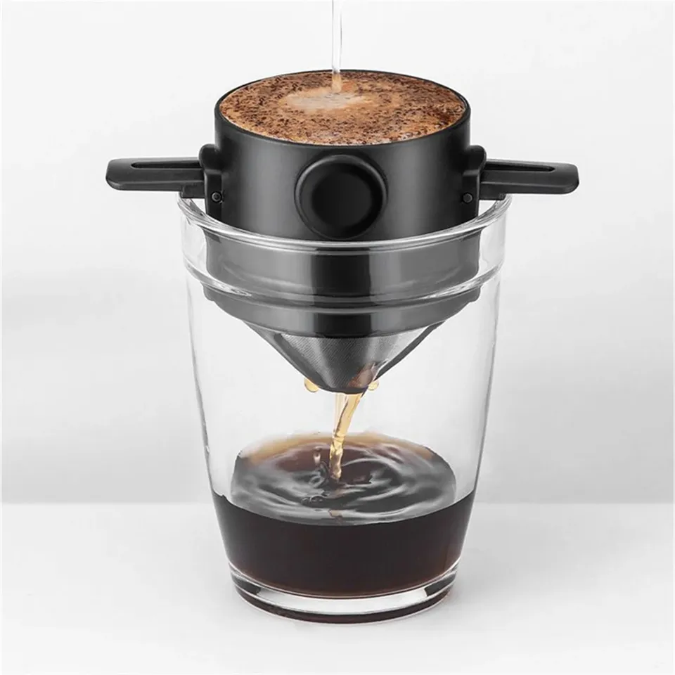  Coffee Maker Portable Pour Over Coffee Maker Set With Stainless Steel Coffee Mug Collapsible Pour Over Coffee Filter For Travel 