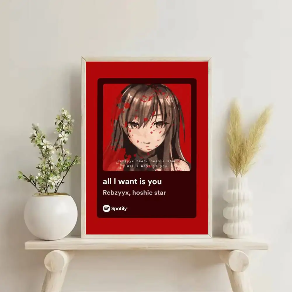 Singer Rebzyyx I Deserve This Poster Self-adhesive Art Waterproof Paper Sticker Coffee House Bar Room