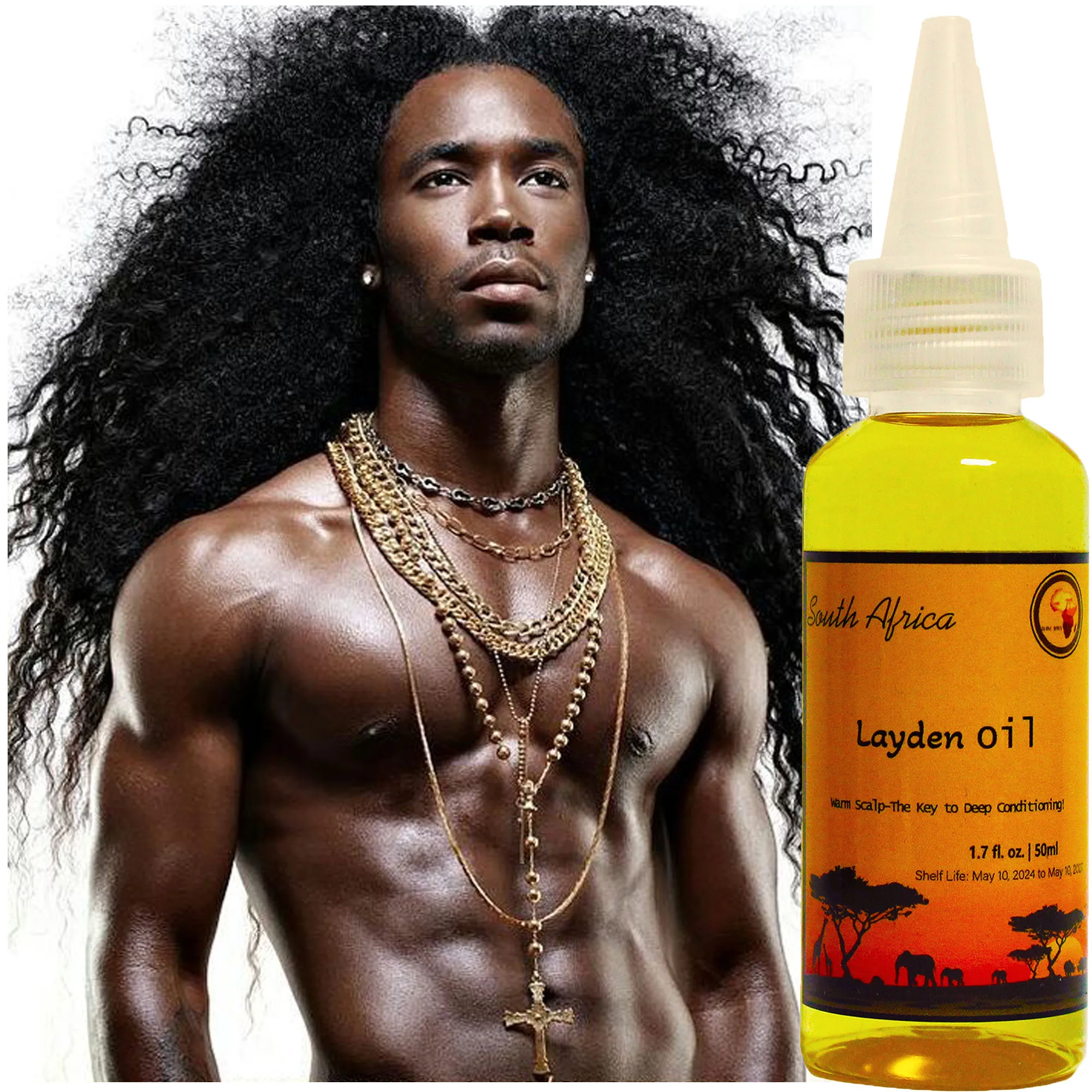 50ml Africa Chad Layden Oil for Scalp & Hair Roots Strengthening