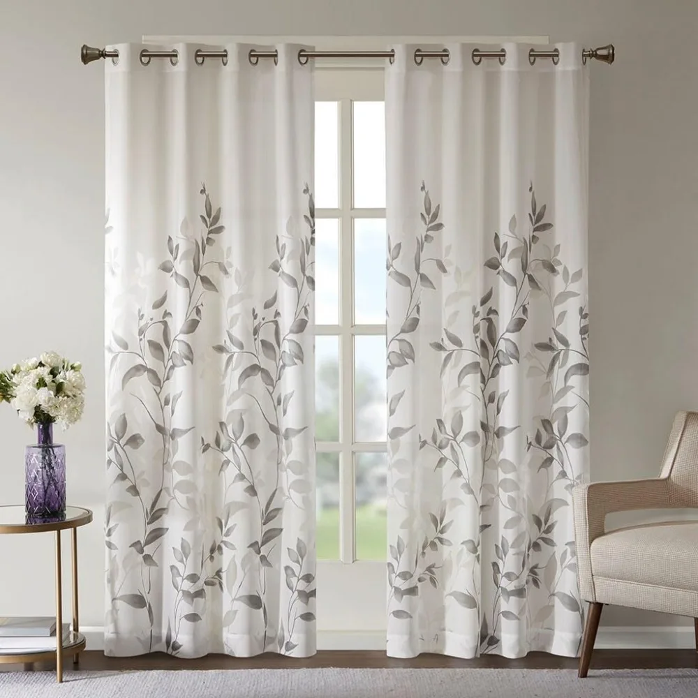 Custom-Made Sand-Colored Curtains for Windows, 98 x 84, Pair Set with Tailored Finish