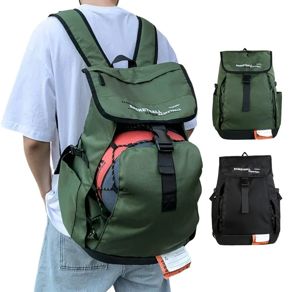 New Basketball Sports Backpack Man Sport Bag Large Capacity Gym Backpack Men\'s Gym Bag with Ball Shoe Compartment Basketball Bag