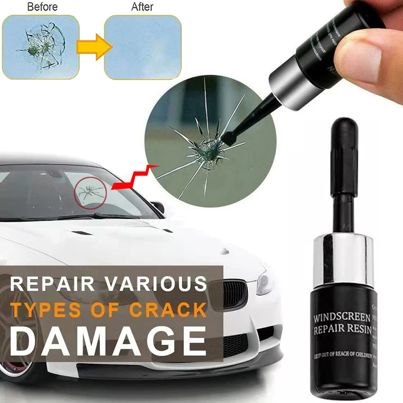 

Car Glass Scratch Repair Fluid Agent Car Windshield Cracked Repair Glue Windscreen Window Glass Nano Scratch Crack Repair Tools