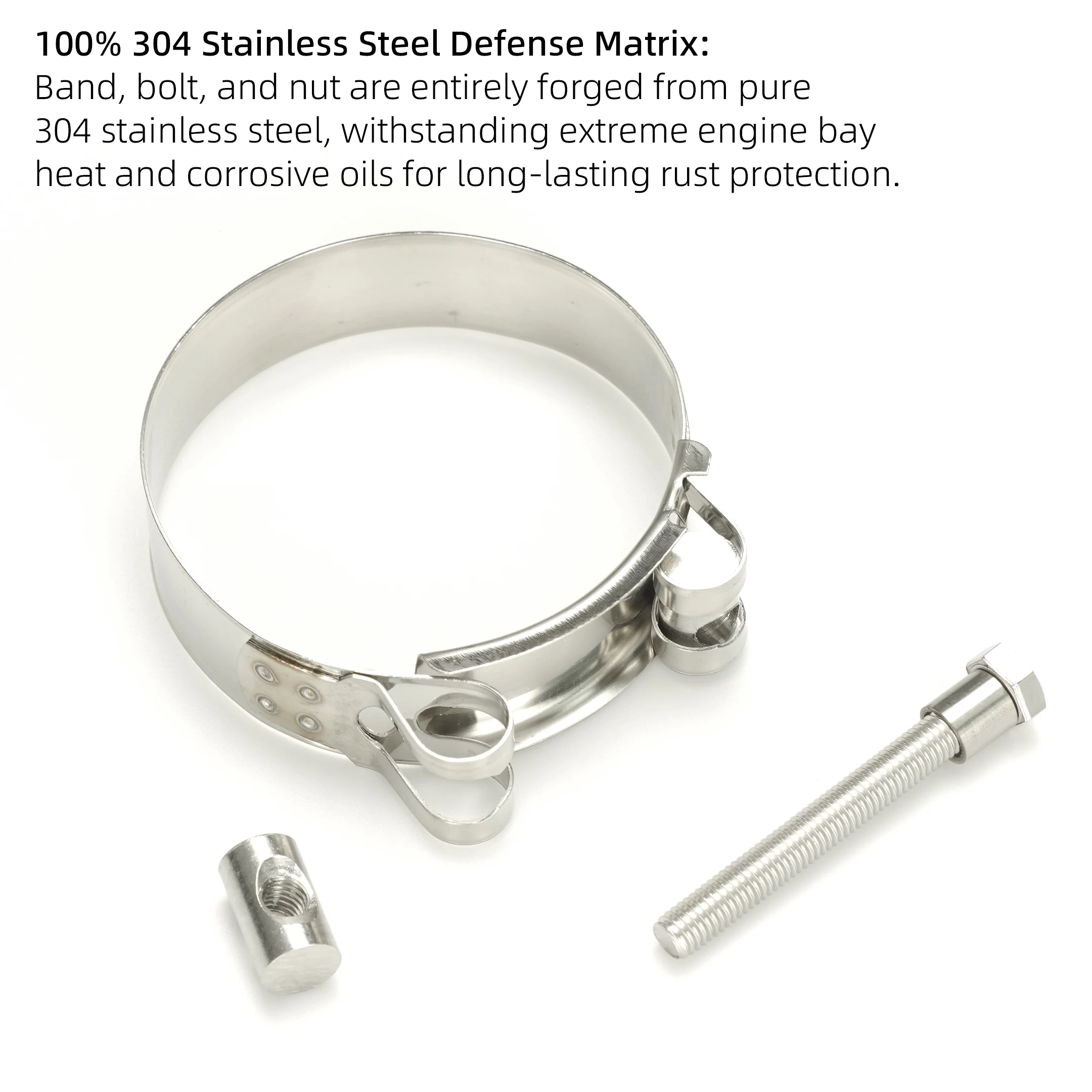 Collier de serrage réglable en - T-Bolt Hose Clamps Stainless Steel Turbo avis et prix