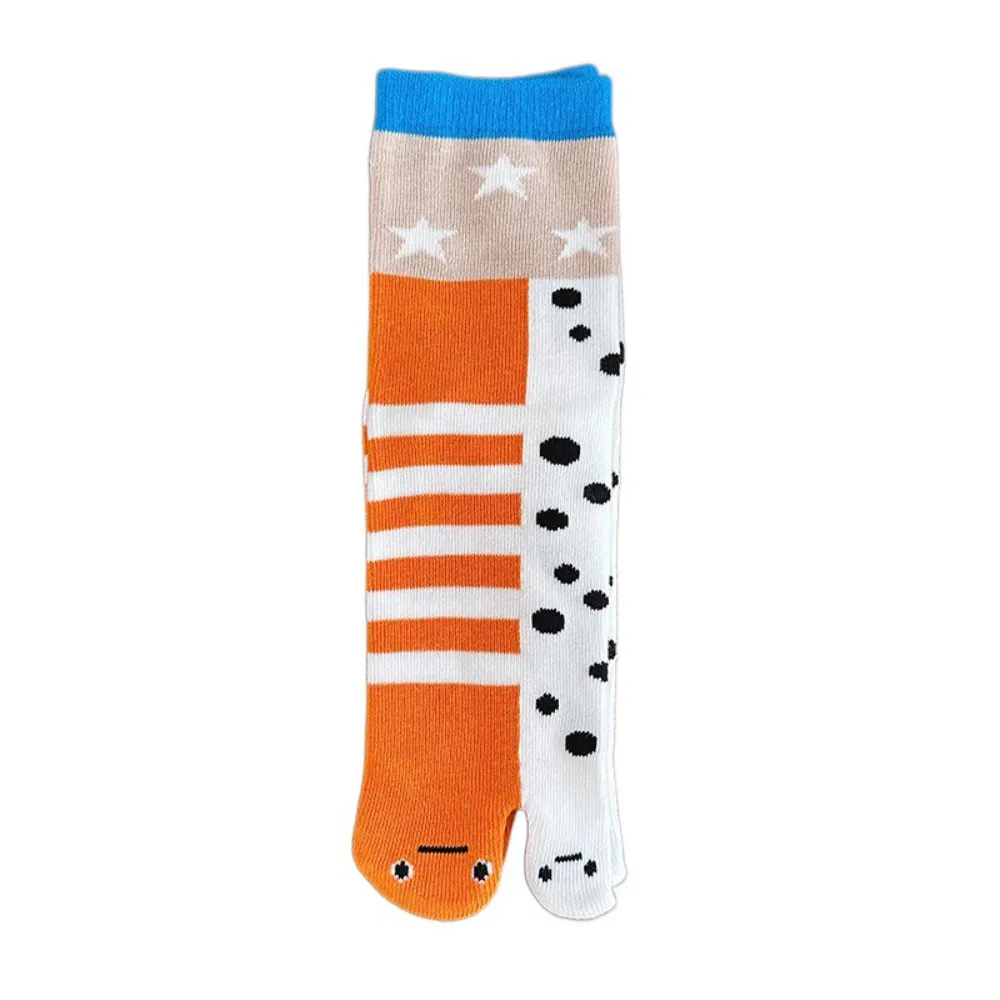 

Cute Deep-sea Animals Funny Fish Tube Socks Shark Flower Eel Two Toe Socks Whale Hosiery Toe Mid Calf Sock Women