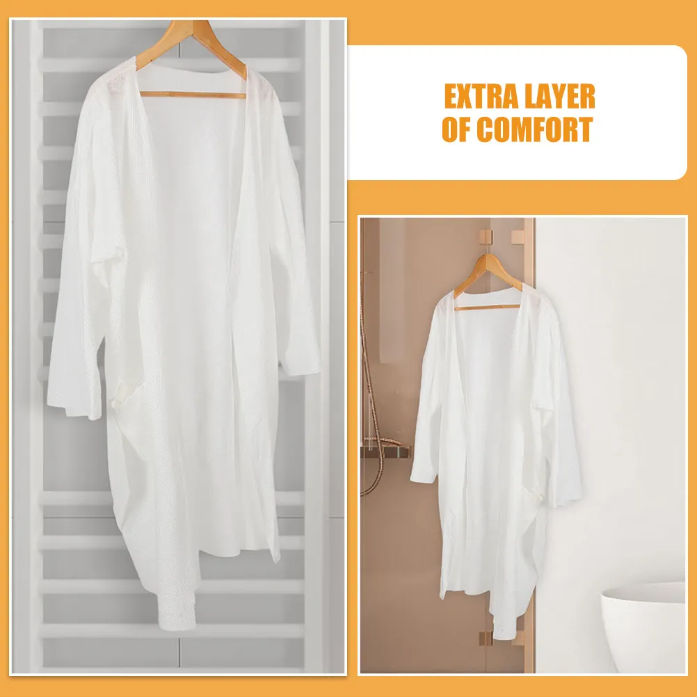 Thickened Pure Cotton Bathrobe Hotel Breathable Spa Robe Sleepwear for Women Men Travel Business Hotel Robes