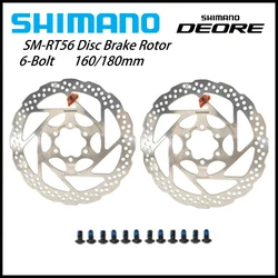 Shimano DEORE SM RT56 Brake Disc 6 Bolt Mountain Bikes Disc M610 RT56 M6000 Brake Disc 160MM 180MM MTB