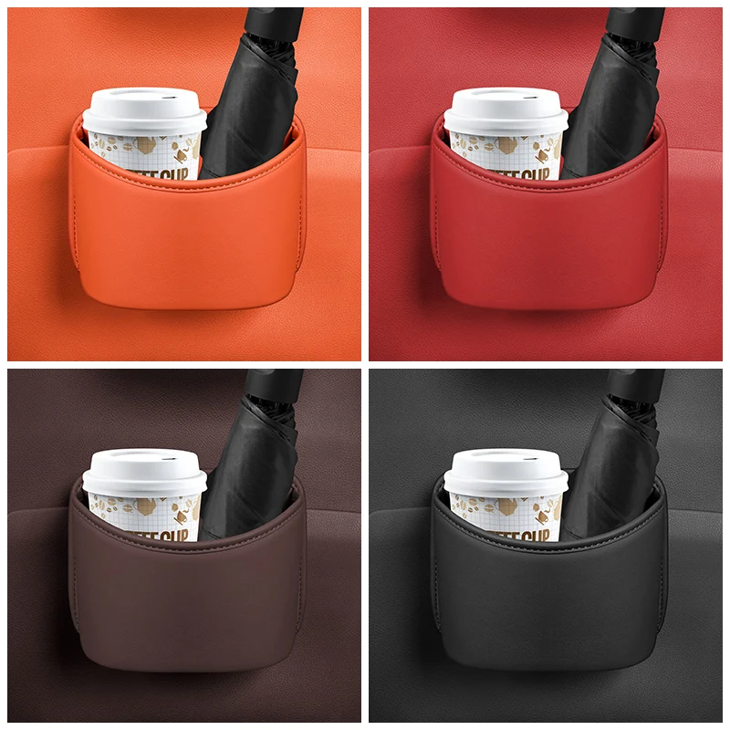 

Car door water cup holder, car seat back storage bag, car air outlet, mobile phone placement box, side trash can