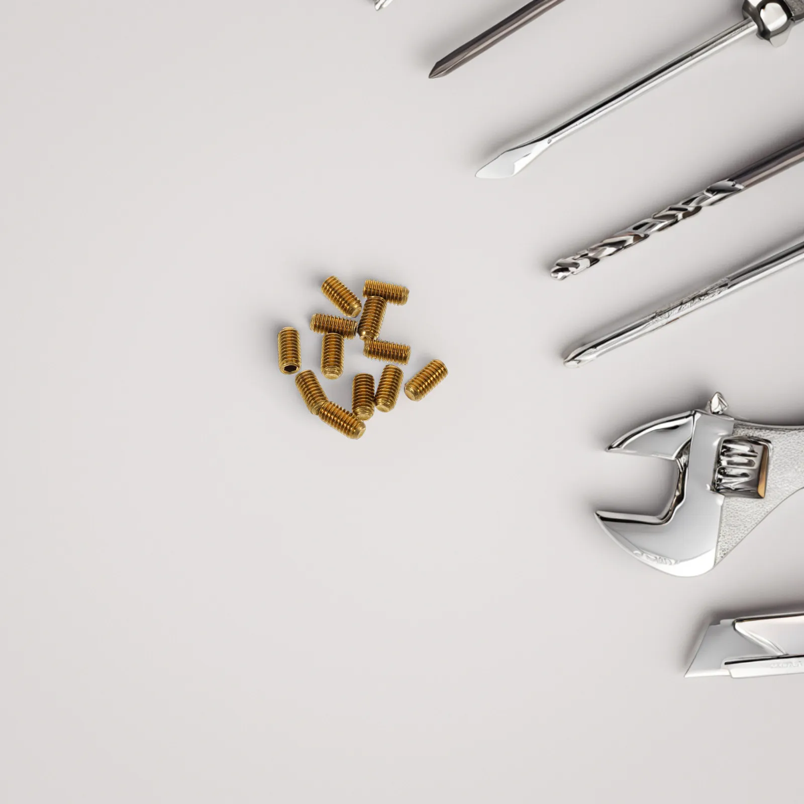 12Pcs Guitar Bridge Saddles Screws Metal Height Adjustment Bridge Parts for Electric Bass Tremolo System Tone Optimization