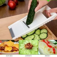 Multifunctionele Vegetable Cutter with Steel Blade Mandoline Slicer Potato Peeler Carrot Cheese Grater Kitchen Accessories Tools