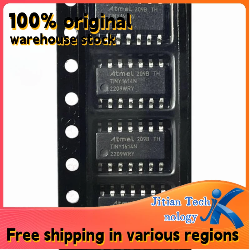 100% original inventory 10PCS ATTINY1614-SSNR logo TINY1614N SOP14 Microcontroller MCU Channel direct sales