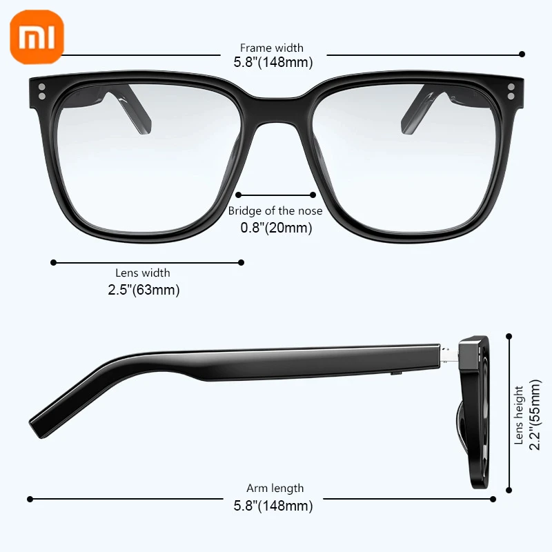 Xiaomi 8KHD Men's Smart Glasses Women's Bluetooth Glasses Voice Call Control Music UV Polarized Translate Sunglasses 2025 - Image 4