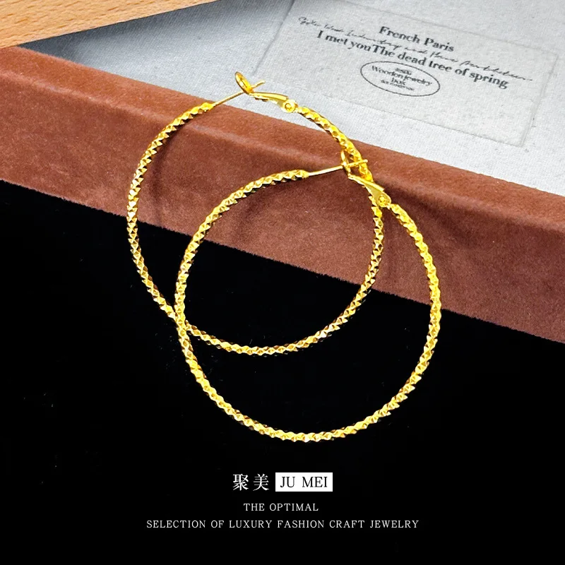 

Роскошные женские серьги из чистого золота 9999 пробы 24 карата со звездами