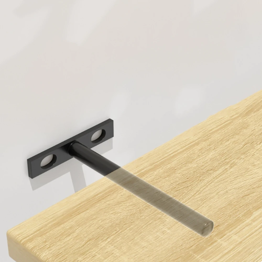 T-Shaped Stainless Steel Hidden Panel Supports Bookshelf Background Wall Storage Rack Invisible Support Partition Accessories