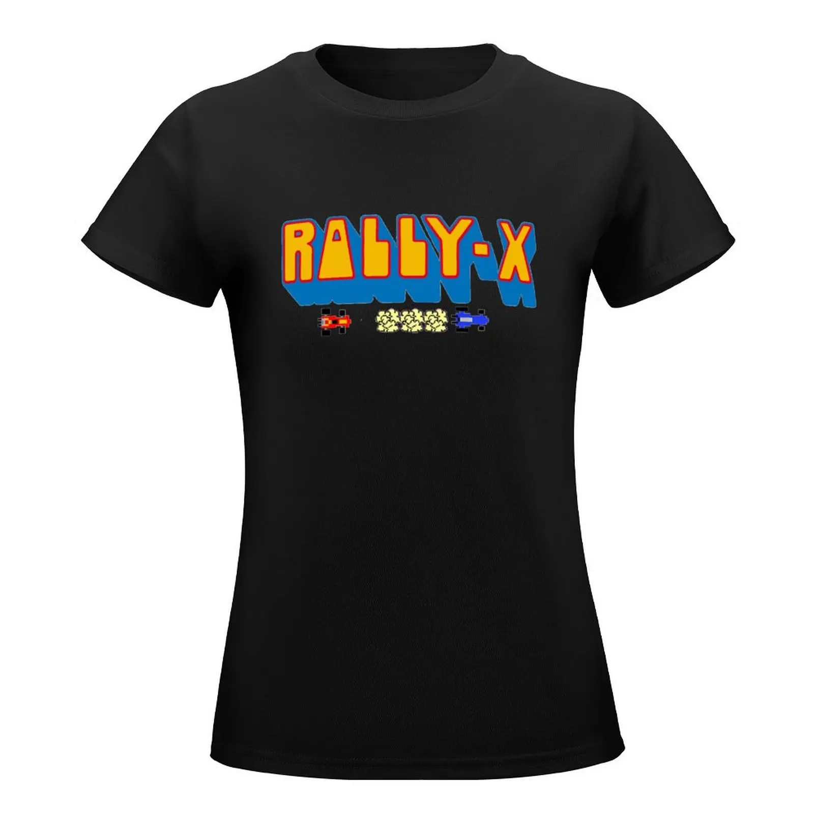 Rally X Logo T-Shirt female Aesthetic clothing lady clothes oversized Women's clothing