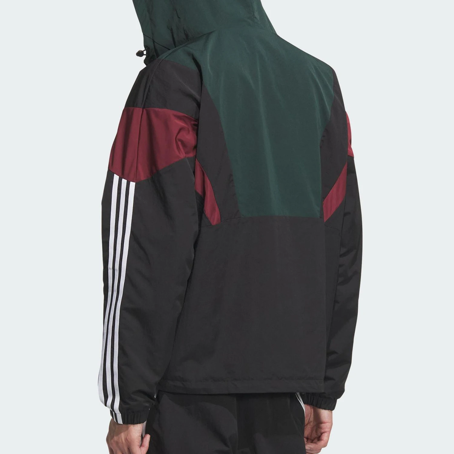 Adidas Authentic Three Leaves Men's Fashion Patchwork Hooded Jacket Outerwear KC3125