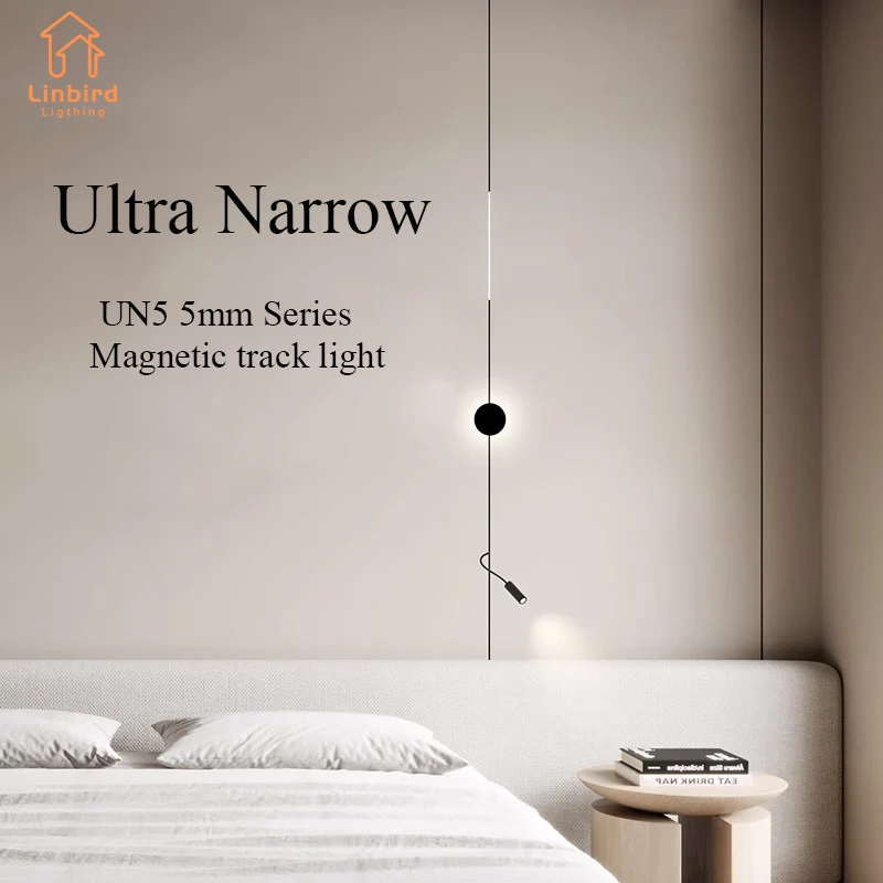 Ultra Narrow 5mm 24V Magnetic Track Light