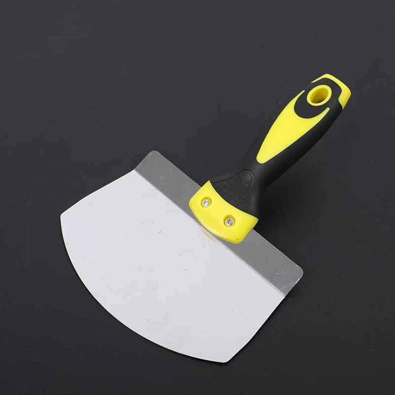 Stainless Steel Putty Knife Wall Paint Plaster Trowel Arc Ash Shovel Paint Feed Filling Scraper Blade Spatula Construction Tools