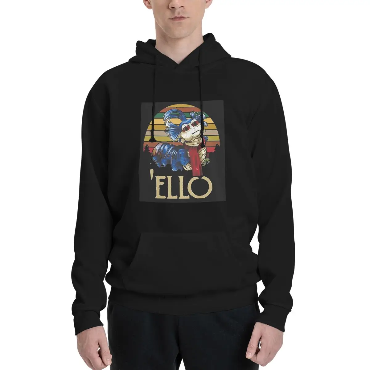 Labyrint De Worm Ello Cult Labyrint Vintage Retro Hoodies Trui Herfst Winter Mannen Vrouwen Paar Sweatshirt Lange Mouw Tops