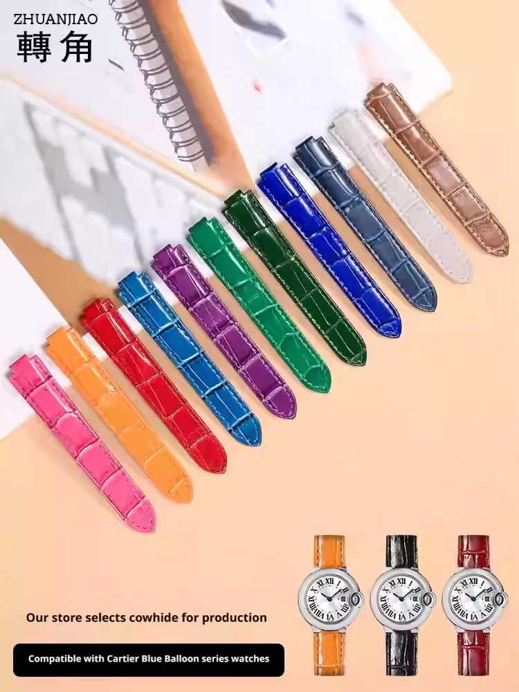 Cartier Watch Ballon Bleu - Echte horlogeband van leer, gemaakt van