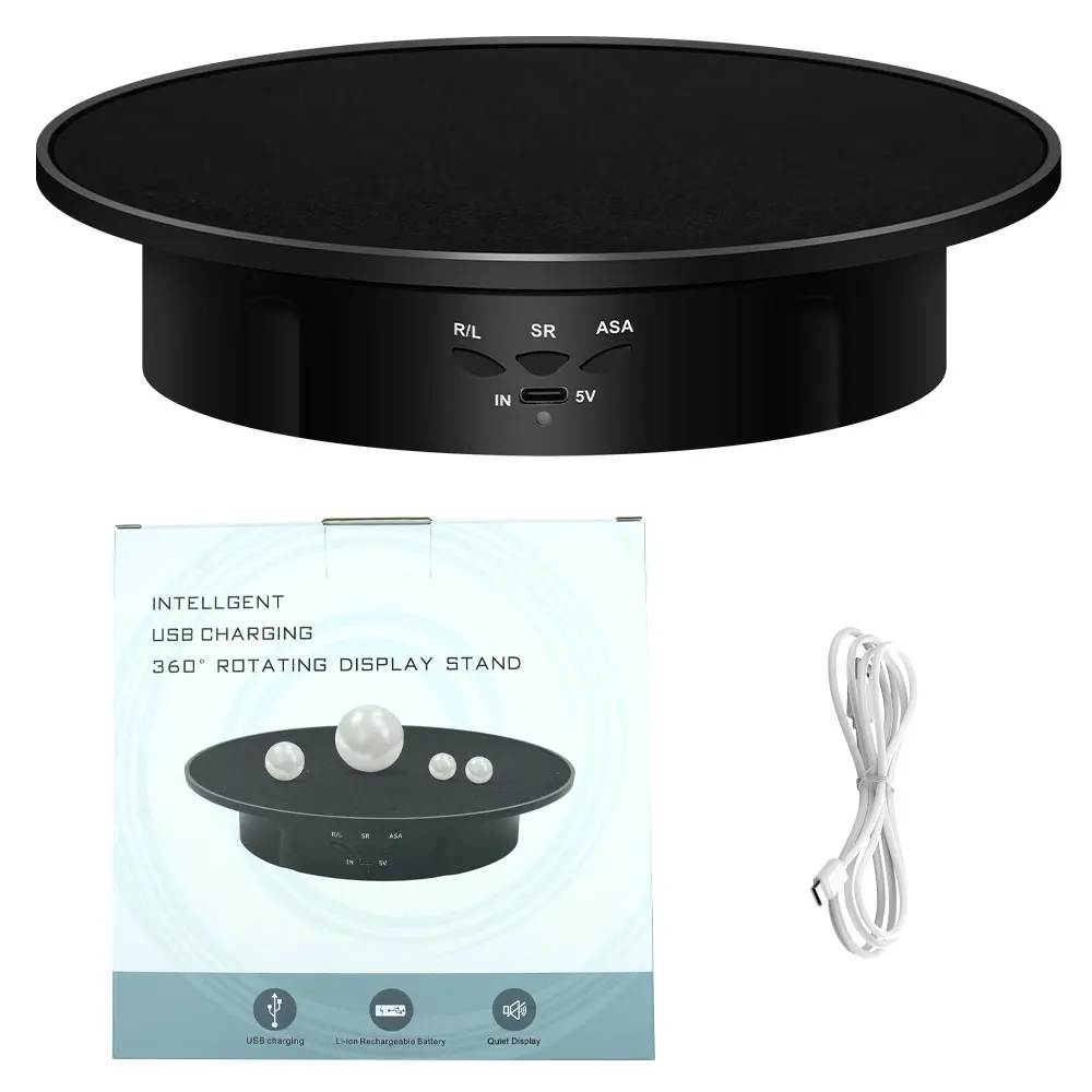 

200 мм моторизованная вращающаяся подставка для зеркала, трехскоростной поворотный стол, вращающийся держатель, источник питания USB, вращающаяся съемка