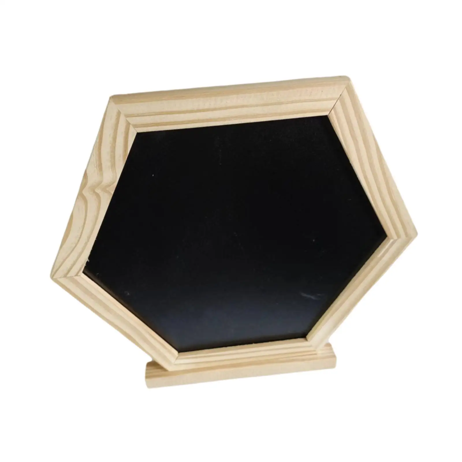 Desktop Note Memo Board Writable Wood Chalkboard for Home Supermarkets Shops