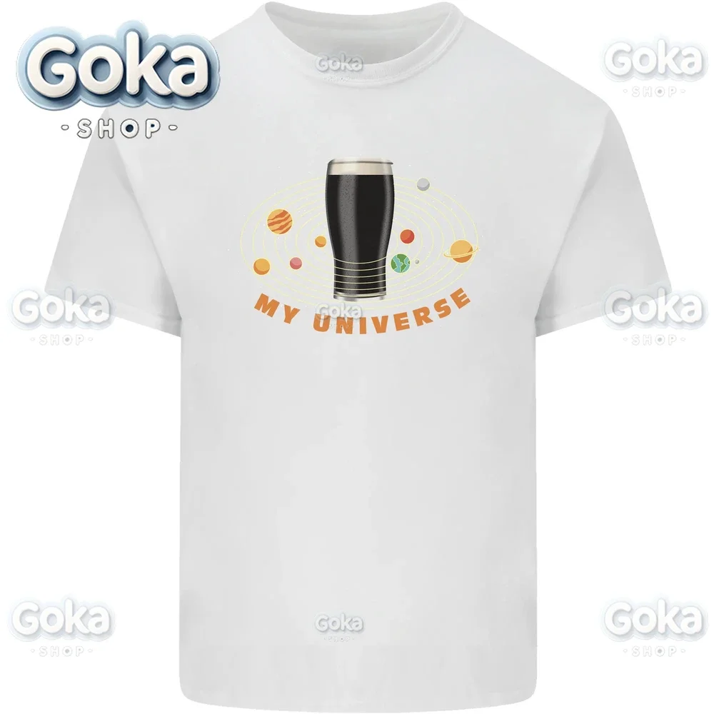 My Guiness Universe Graphic T Shirts Mens Clothing New in Tops & Tees Cotton Women Printed T-shirt Y2K Clothes Cute Funny Tshirt