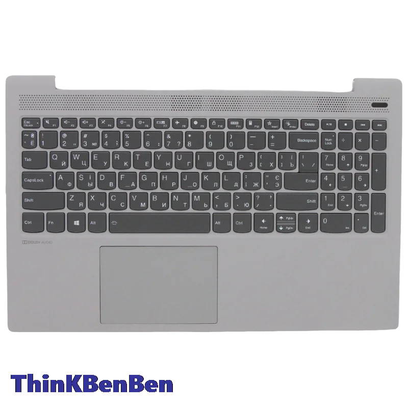 UKR Ukrainian Platinum Grey Keyboard Upper Case Palmrest Shell Cover For Lenovo Ideapad 5 15 ITL05 IIL05 ALC05 ARE05 5CB0X56140