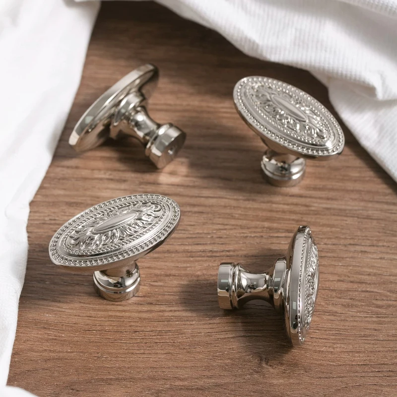 

Vintage Carving Wardrobe Knob Hardware Furniture Door Knobs and Handles Cabinet Kitchen Cupboard Drawer Pulls Decorative Knob