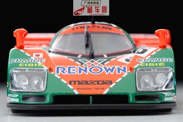 TOMYTEC Liga Die Cast Car, modelo estático, presente de aniversário das crianças, decoração do quarto, TOMYTEC 1:64 Mazda 787B No. 55 Preservation