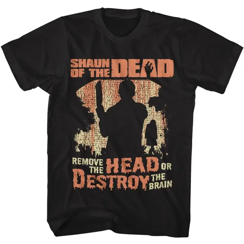 Shaun Of The Dead Movie Remove Head Or Destroy Brain Men's T Shirt