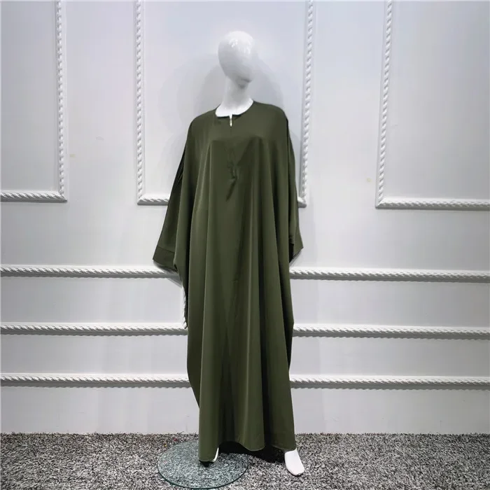 Abaya islamico Donna Abito lungo musulmano Indumento di preghiera Eid Ramadan Burqa Abito arabo saudita Turchia Caftano Abaya Burqa Abito Djellaba