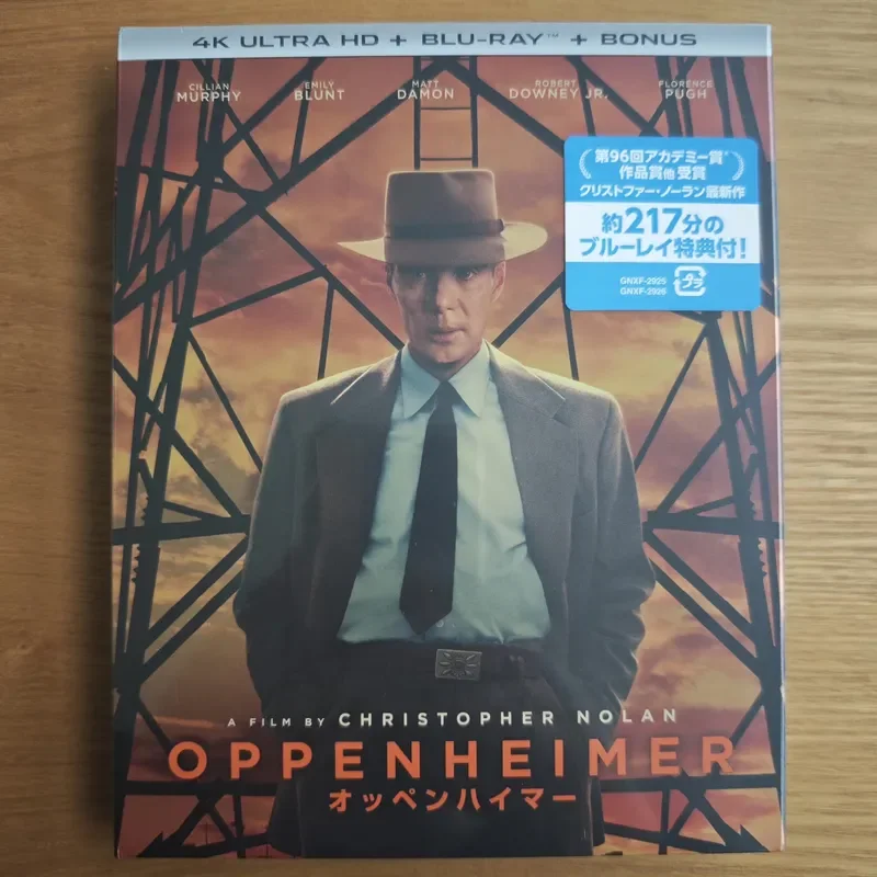 Oppenheimer 4K Ultra HD Blu Ray Japanese Version Brand New Original Sealed Disc