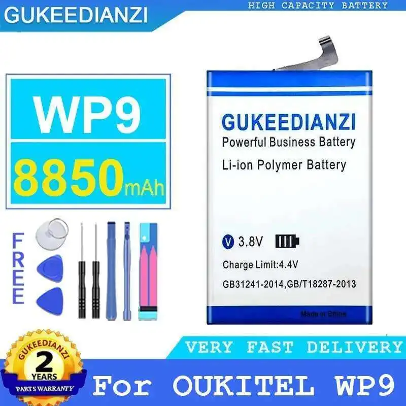 

Mobile Phone Battery 8850Mah For Oukitel WP9 Premium Replacement