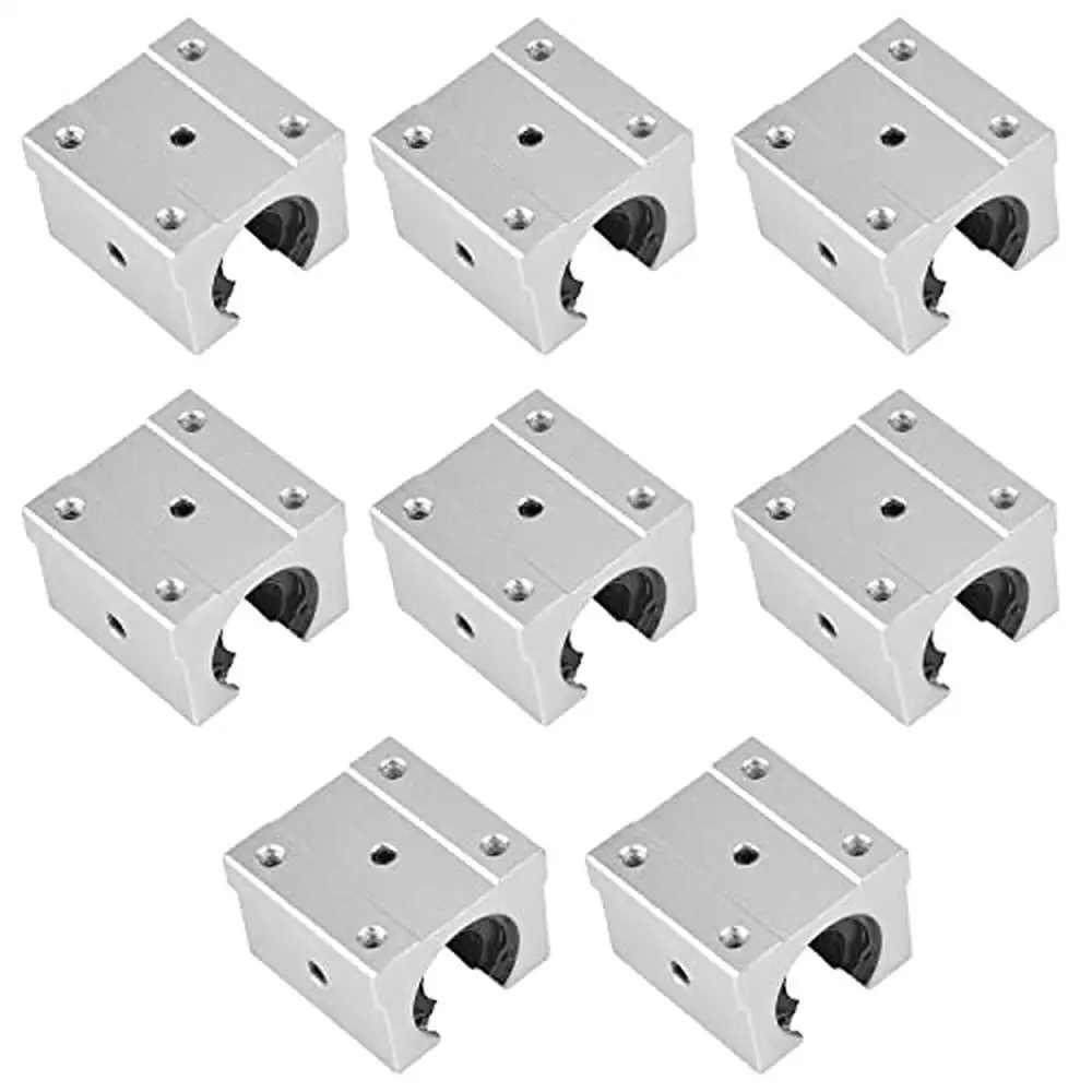 8PCS SBR16UU Aluminum Slide Block Bearing Linear Motion Guide Rail CNC Router Mill DIY Parts