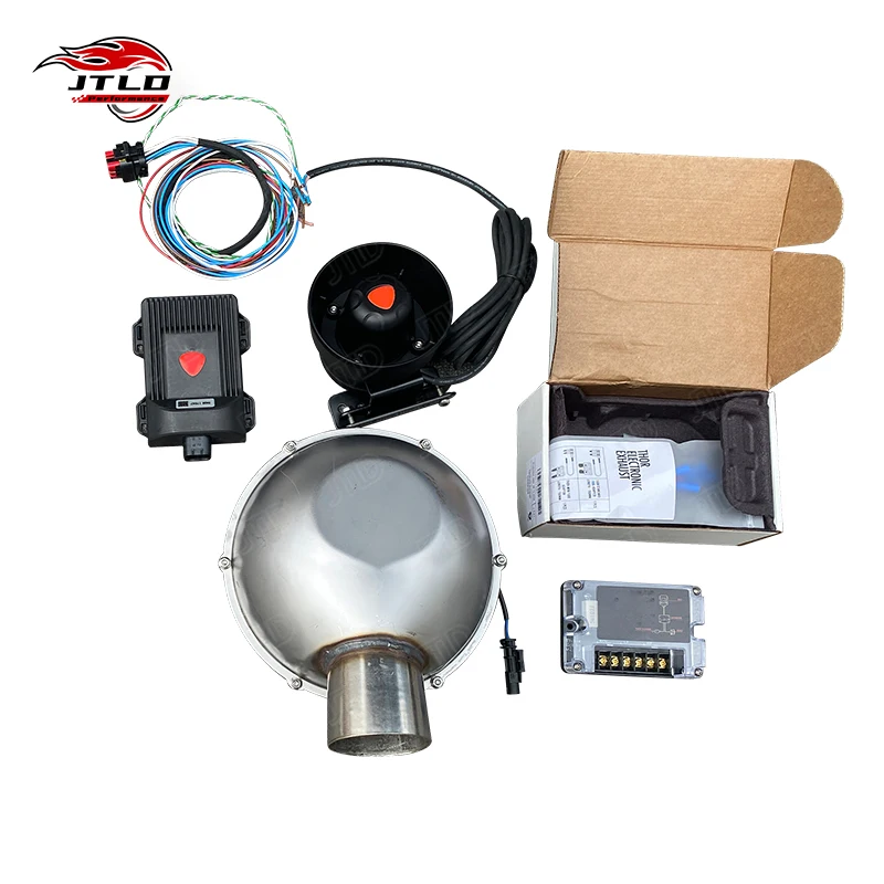 JTLD Universal Electronic Active Sound Booster Smartphone Control For Car Exhaust System Single Speaker With Echo Speaker