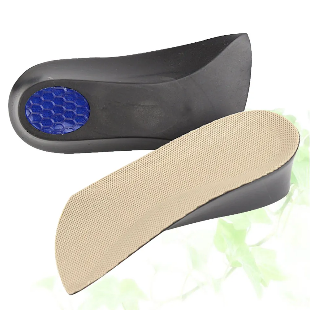 1Pair Height Increase Insoles 3.5cm Invisible PU Comfortable Deodorant Ventilated Heel Elevator Inserts for Sneakers