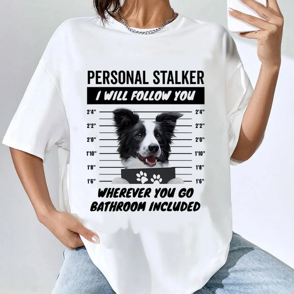 Border Collie tshirt teen Vintage graphic streetwear anime t shirt Punk aesthetic Classic University Breathable Digital