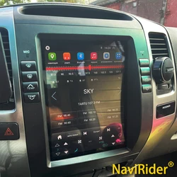 2din Android 15 For Toyota Land Cruiser Prado 120 Lexus GX470 LC120 2002-2009 Car Radio Multimedia Player Autoradio CarPlay Auto