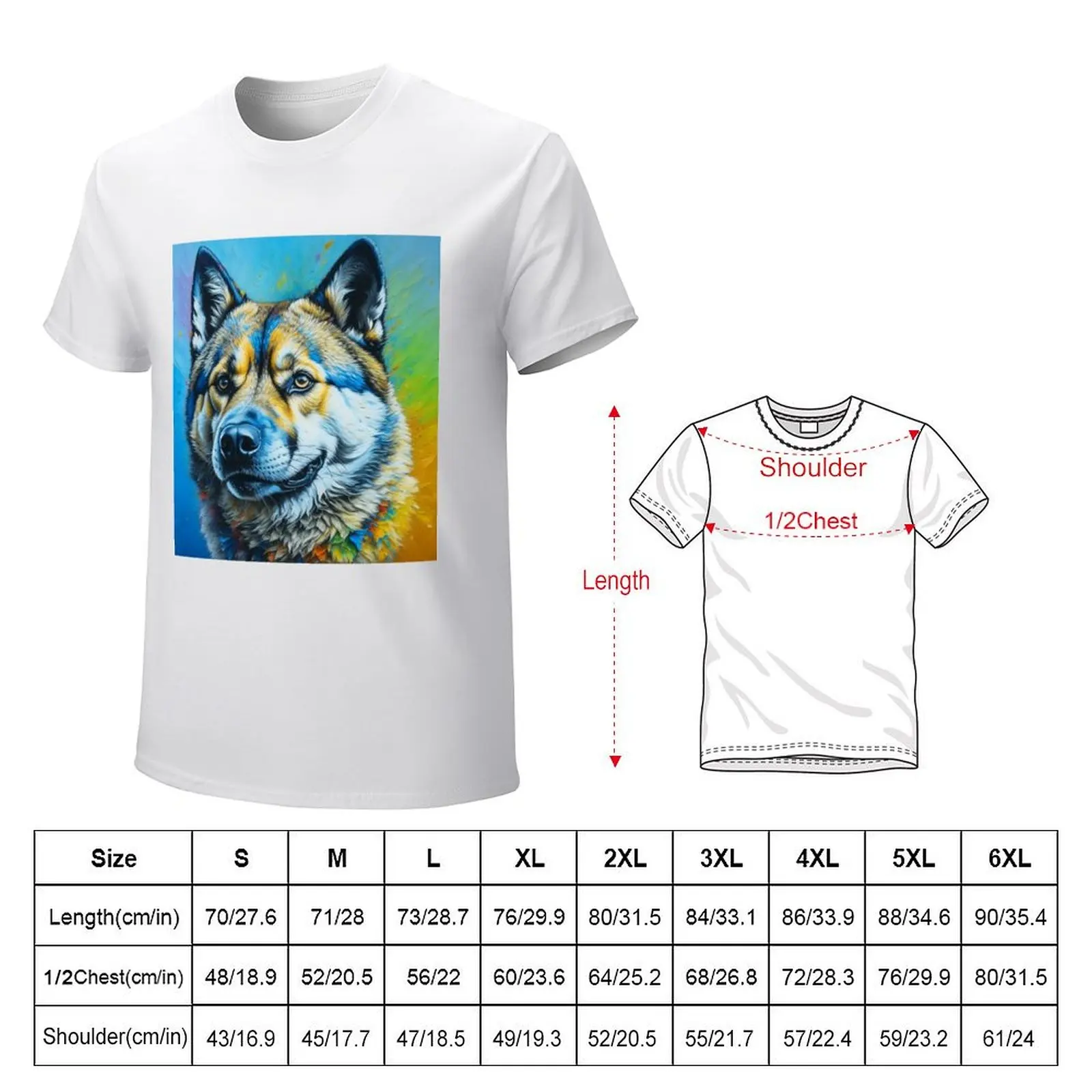 Norwegian Elkhound Dog Acrylic Print Puzzle Mug T-Shirt aesthetic clothes summer tops mens graphic t-shirts funny