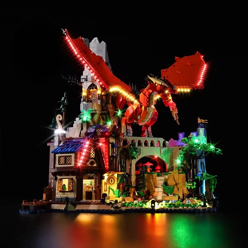 

Набор светодиодного освещения, подходящий для строительных блоков LEGO Dungeons Dragons Red Dragon's Tale 21348 (модельные блоки в комплект не входят)