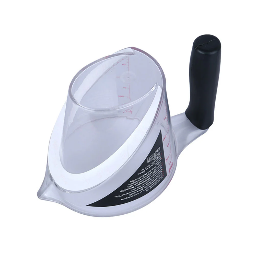 1Pcs Messbecher Kunststoff Abgestufte Transparente Haar Färben Dauerwelle Skala Tasse Hitzebeständige Anti Statische für Friseur Flüssigkeit