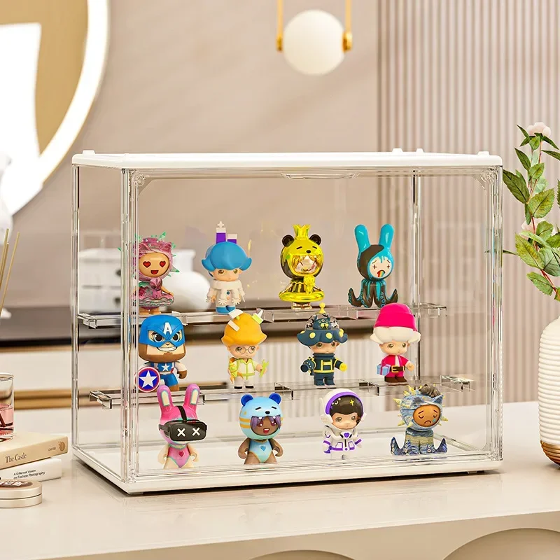 Acrylic Showcase for Collectible Figures and Blind Box Toys Display Stands for LEGO and Bubblegum Pop Mart Decorative Shelves