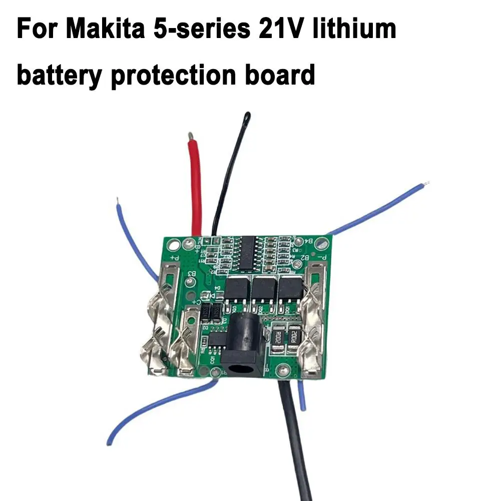 

Battery Charging Protection Board For Makita 5 String 21V With Temperature-controlled Lithium Battery Protection Board S4R0