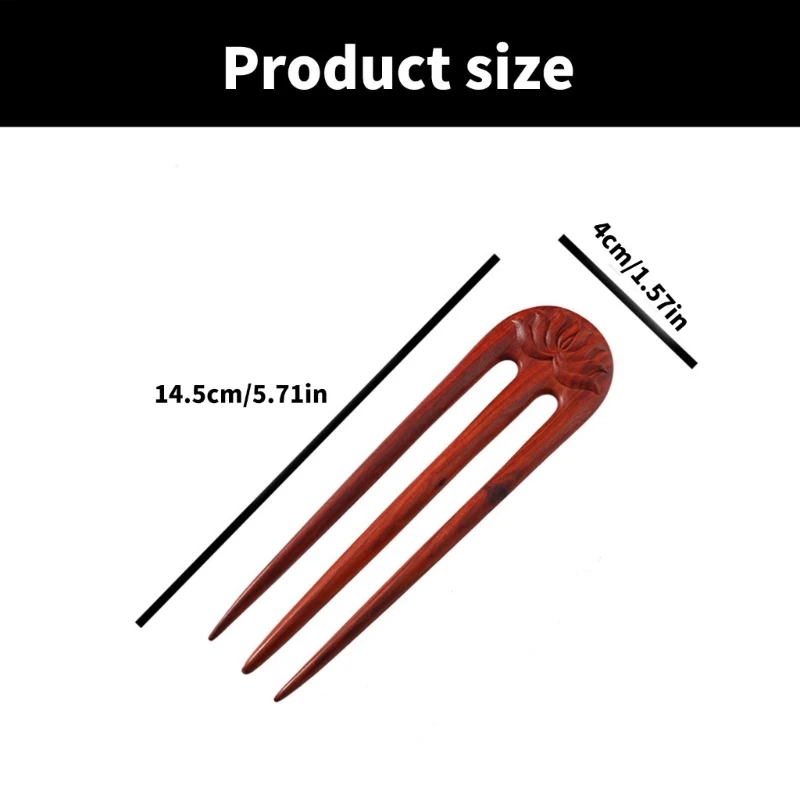 Unique Designs Wood Hair Stick Unique Designs Wood Hair Stick Wood Carving Hair Pin Accessory for Lasting Use
