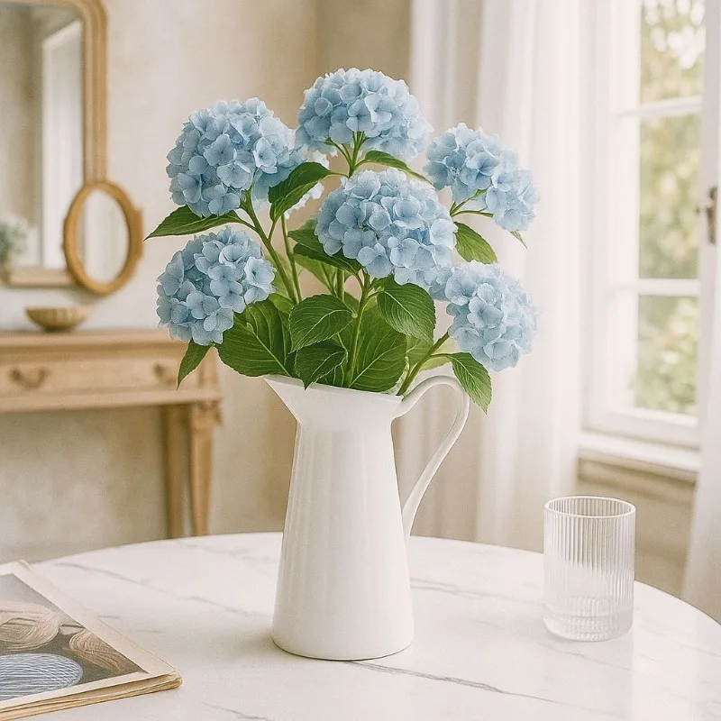 Simple White Artistic Ceramic Vase, Hydroponic Vase, Home Decoration, Desktop Vase