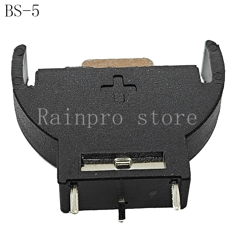 20pcs/lot BS-5 3V CR2032, CR2025 Vertical Three Straight Pins Button Environmental Friendly Battery Seat Battery Buckle