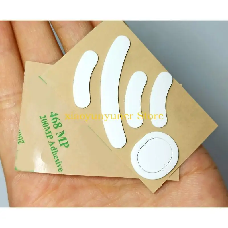 P9JB Mouse Skates Pads 1Pack White Rounded Curved Edges Mouse Feet Replacement for GPW / GPX Mouse